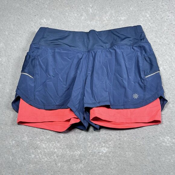 Athleta  Shorts Womens S Ready Set Go 2 in 1 Running Elastic Waist Athleisure - Picture 1 of 15